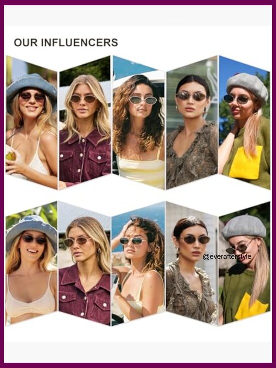 Trendy Oval Polarized Sunglasses, Metal Frame, UV400 Protection main image 7